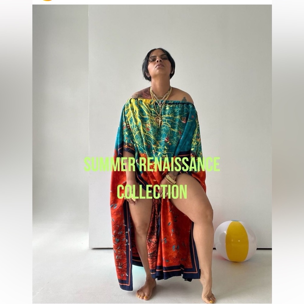 New Terrell Dominick Off Shoulder Dress